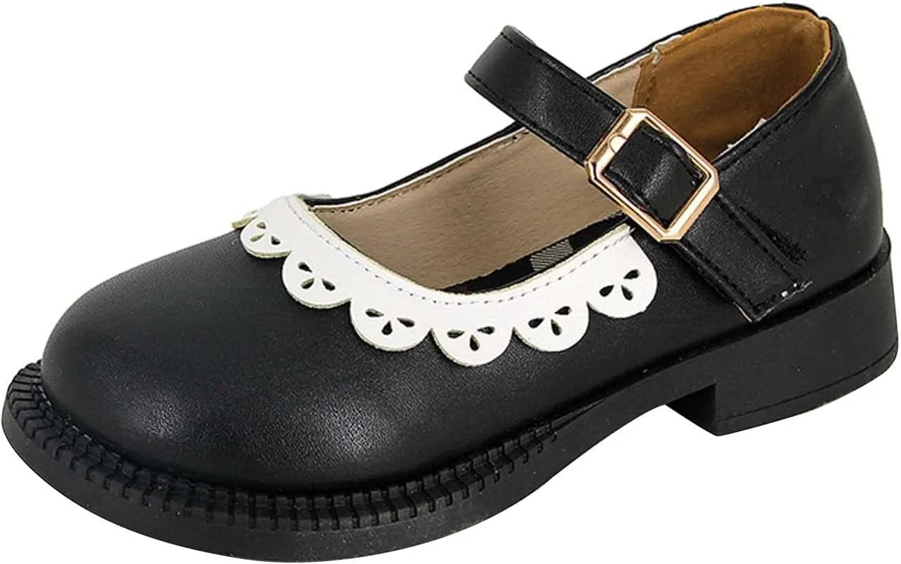 Toddler Shoes Little Child Girl's Leather Soft Soled Princess Shoes Little Girl Casual Fashion Shoes