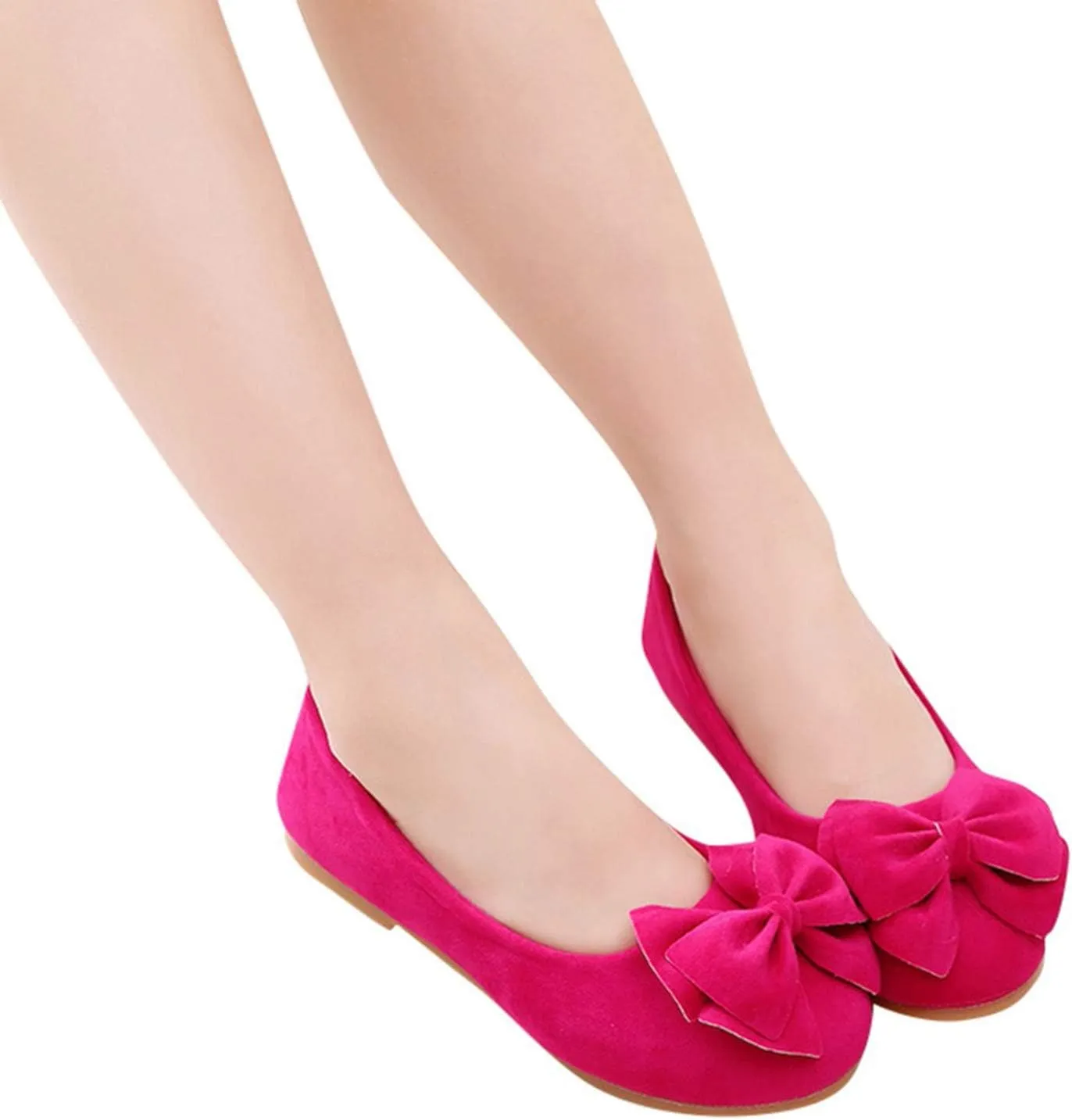 Toddler/Little Kid Girls Bowknot Mary Jane Ballerina Flat Shoes Princess Girls Dress Shoes Kids Slip On Soft Shoes