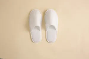 Towelling Slippers Closed Toe