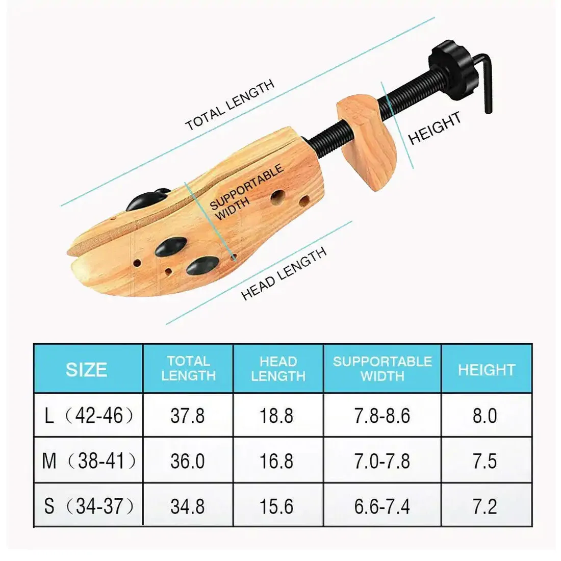 Two Way Professional Wooden Shoes Stretcher