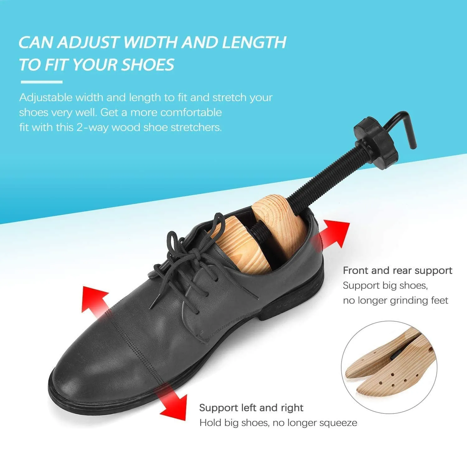 Two Way Professional Wooden Shoes Stretcher