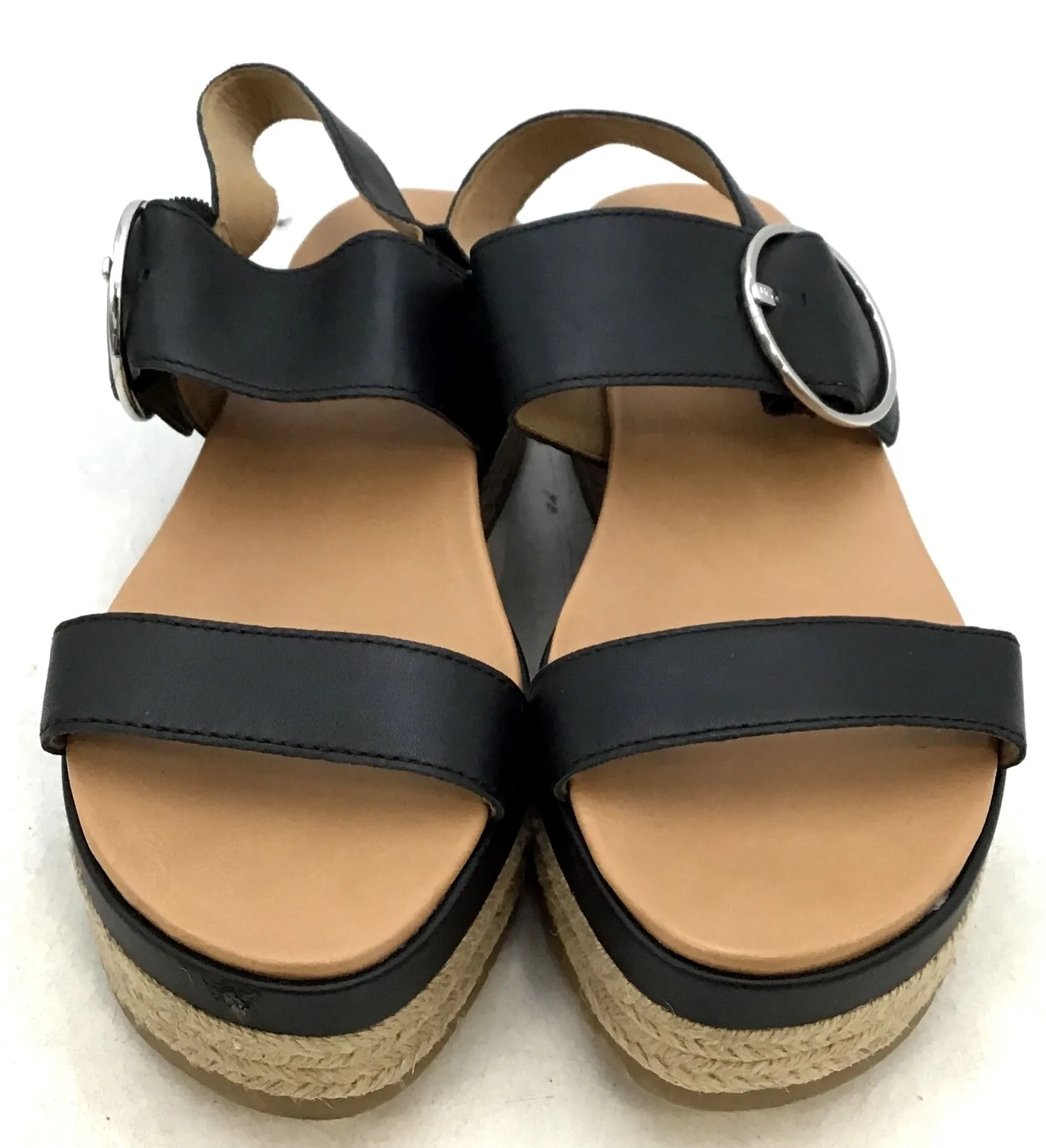 Ugg Women's April Black Tan Espadrille Sandal - Size 9.5