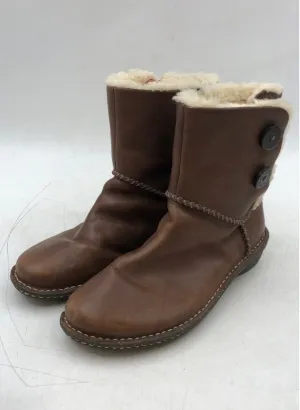 UGG Women's Brown Shearling Boots - Size 10