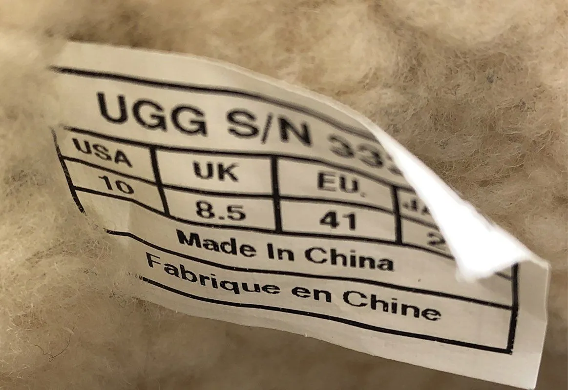 UGG Women's Brown Shearling Boots - Size 10