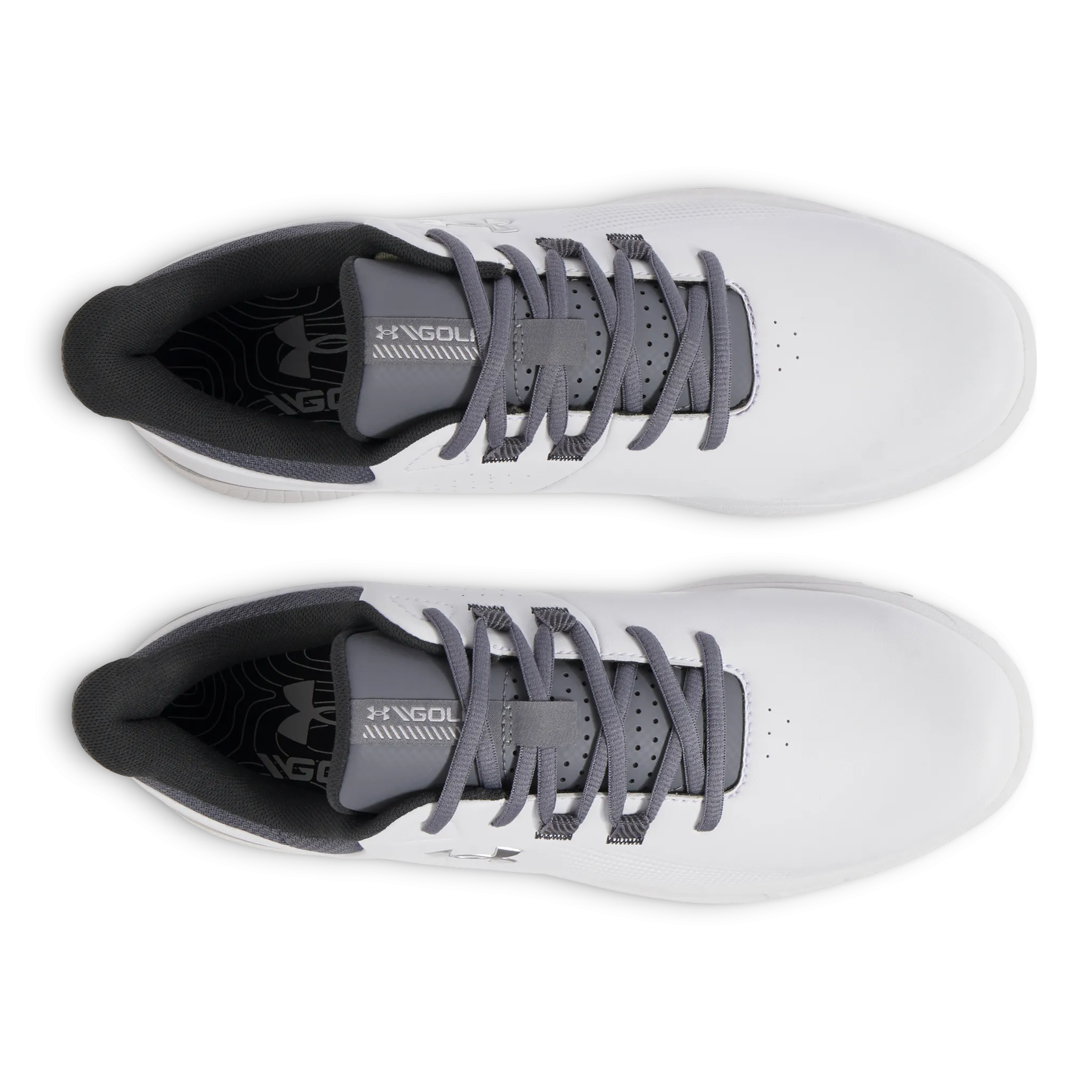Under Armour Drive Medal Spikeless Golf Shoes - White/Titan Grey