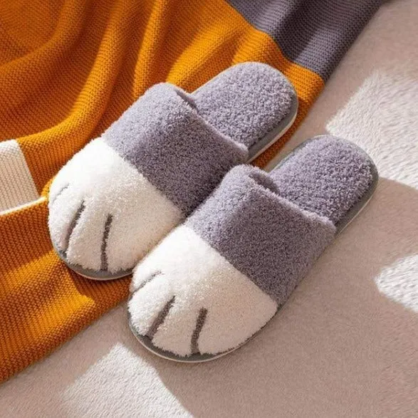 Unisex Cat Paw Slippers