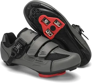 Unisex Cycling Shoes Compatible with Peloton Bike Shoes Indoor Clip in Peleton Road Bike Riding Racing Biking Shoes with Delta Cleats for Mens Womens Indoor Outdoor Bike Pedal