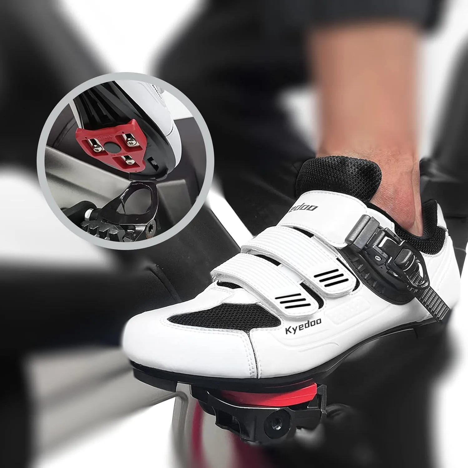 Unisex Cycling Shoes Compatible with Peloton Bike Shoes Indoor Clip in Peleton Road Bike Riding Racing Biking Shoes with Delta Cleats for Mens Womens Indoor Outdoor Bike Pedal
