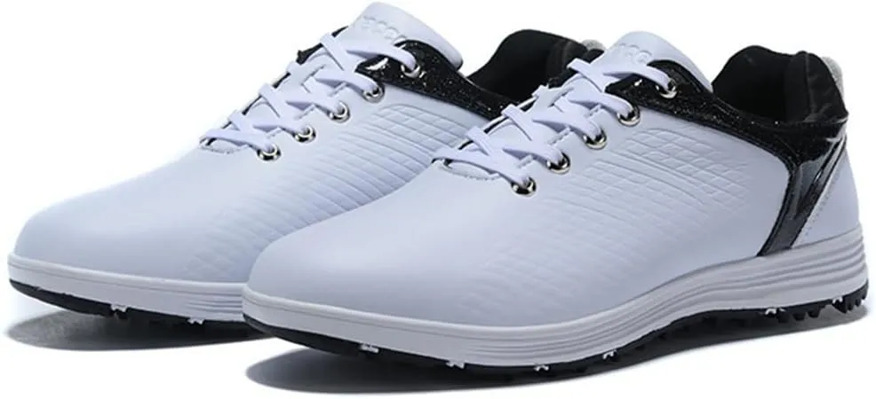 VEACAM Mens Golf Shoes Professional Outdoor Waterproof Spikless Golf Trainers for Men Lightweight Anti Slip Golfers Sneakers
