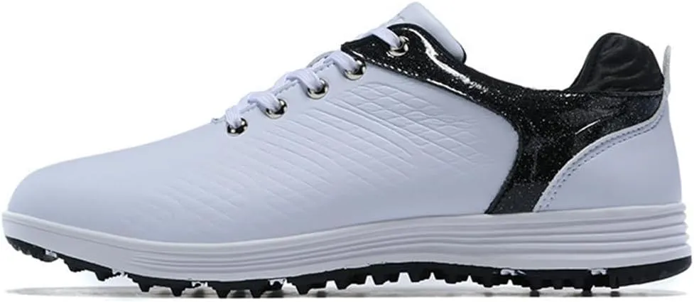 VEACAM Mens Golf Shoes Professional Outdoor Waterproof Spikless Golf Trainers for Men Lightweight Anti Slip Golfers Sneakers