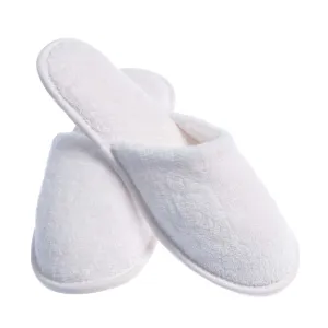 Verona Organic Cotton Towelling Closed Toe Slippers