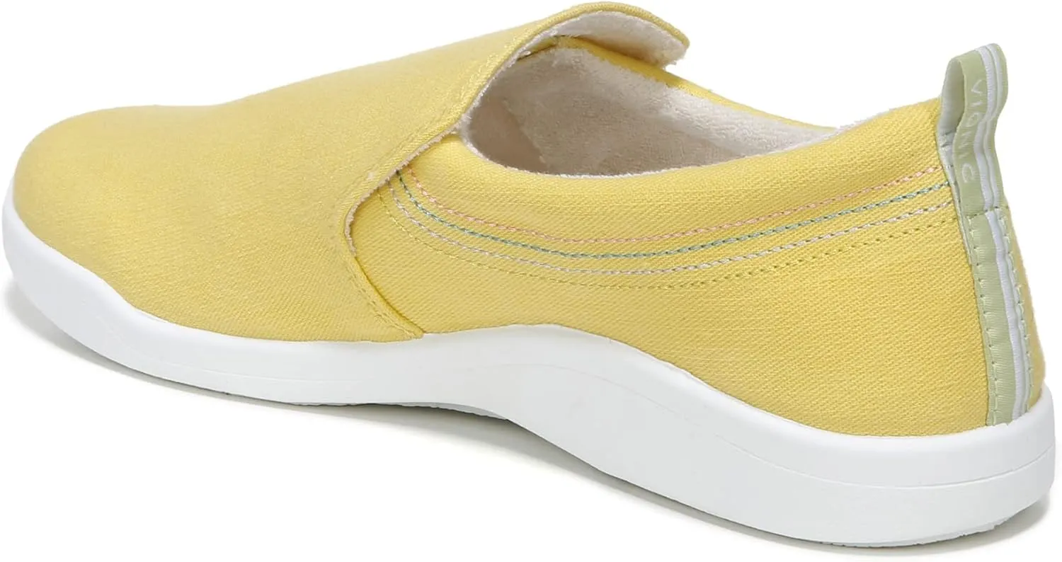Vionic Beach Marshall Slip On Sneakers for Women-Sustainable Shoes That Include Three-Zone Comfort with Orthotic Insole Arch Support, Machine Wash Safe- Sizes 5-11