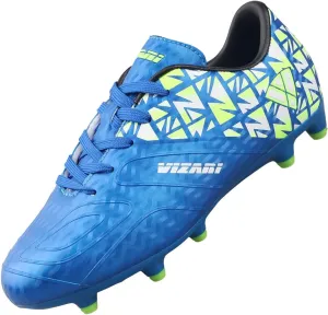 Vizari Pismo Junior Firm Ground Youth Soccer Cleats for Boys & Girls | Perfect Synthetic Boys Football Cleats with TPU Outsole | Water Resistant & Durable Sports Shoes