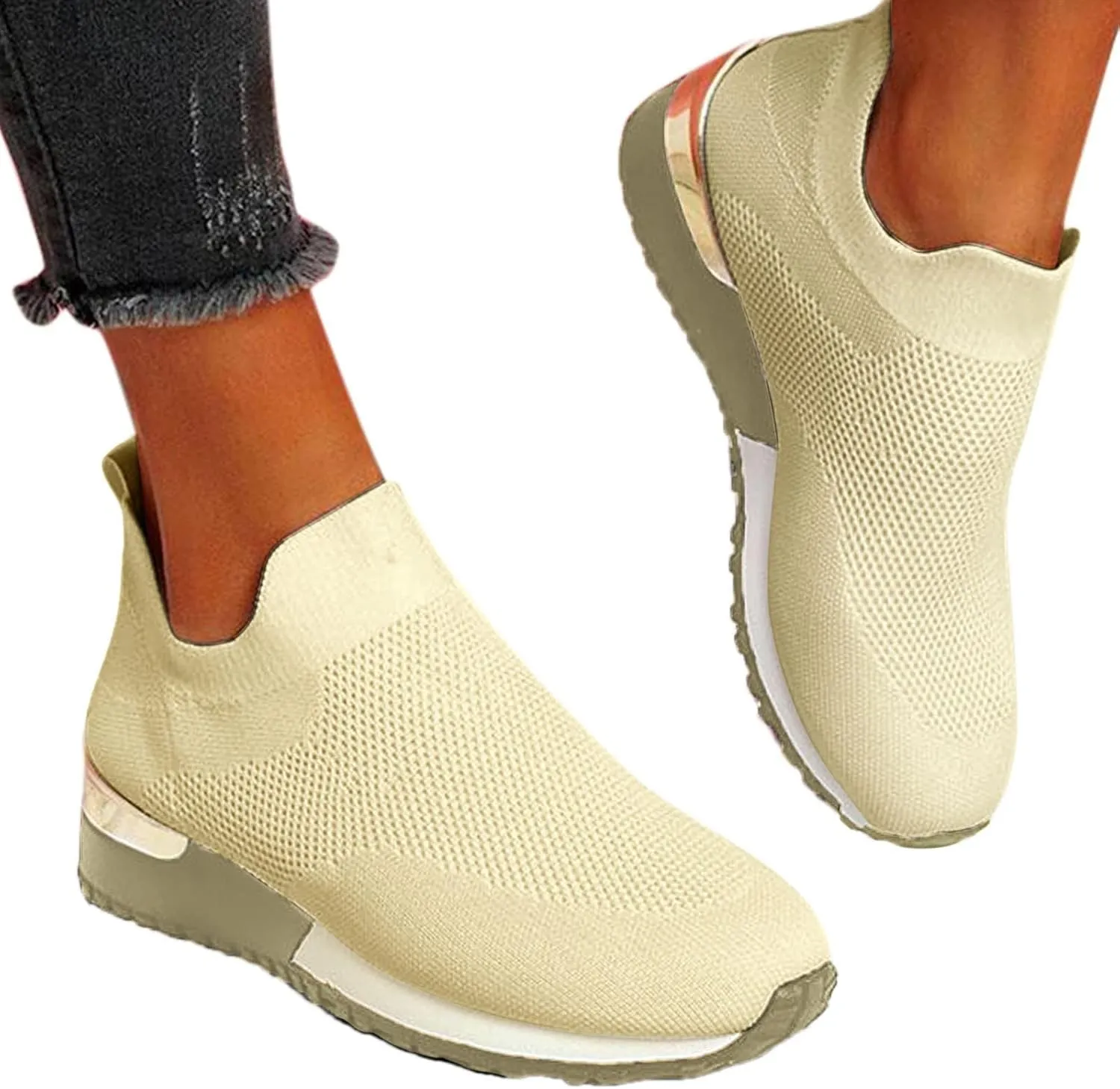 Walking Shoes Women Mesh Women's Shoes Casual Fashion Sneakers 2025 Comfortable Orthopedic Sandals High Top Basketball Shoe Loafers Casual Slip On