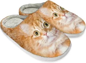 Warm House Slippers for Women, Fuzzy Fluffy Cotton-Blend Home Slippers Comfort Light Weight Cozy Home Slippers for Indoor And Outdoor Shoes