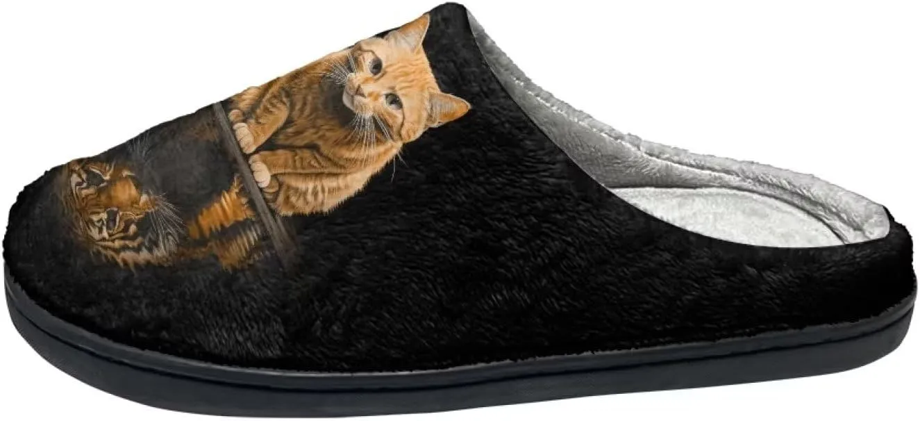 Warm House Slippers for Women, Fuzzy Fluffy Cotton-Blend Home Slippers Comfort Light Weight Cozy Home Slippers for Indoor And Outdoor Shoes