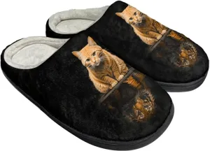 Warm House Slippers for Women, Fuzzy Fluffy Cotton-Blend Home Slippers Comfort Light Weight Cozy Home Slippers for Indoor And Outdoor Shoes