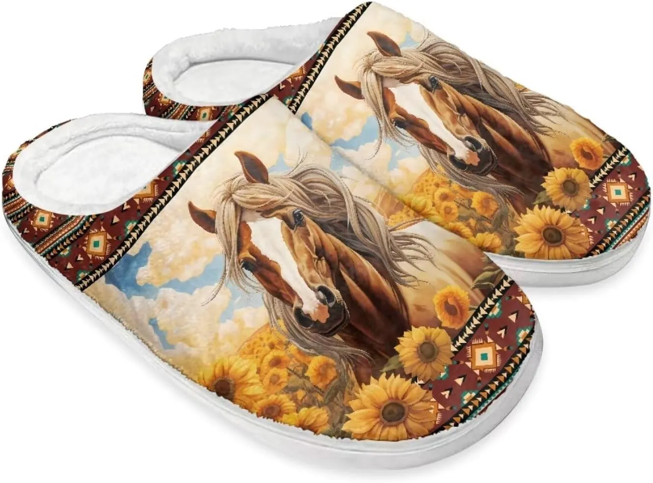 Warm House Slippers for Women, Fuzzy Fluffy Cotton-Blend Home Slippers Comfort Light Weight Cozy Home Slippers for Indoor And Outdoor Shoes