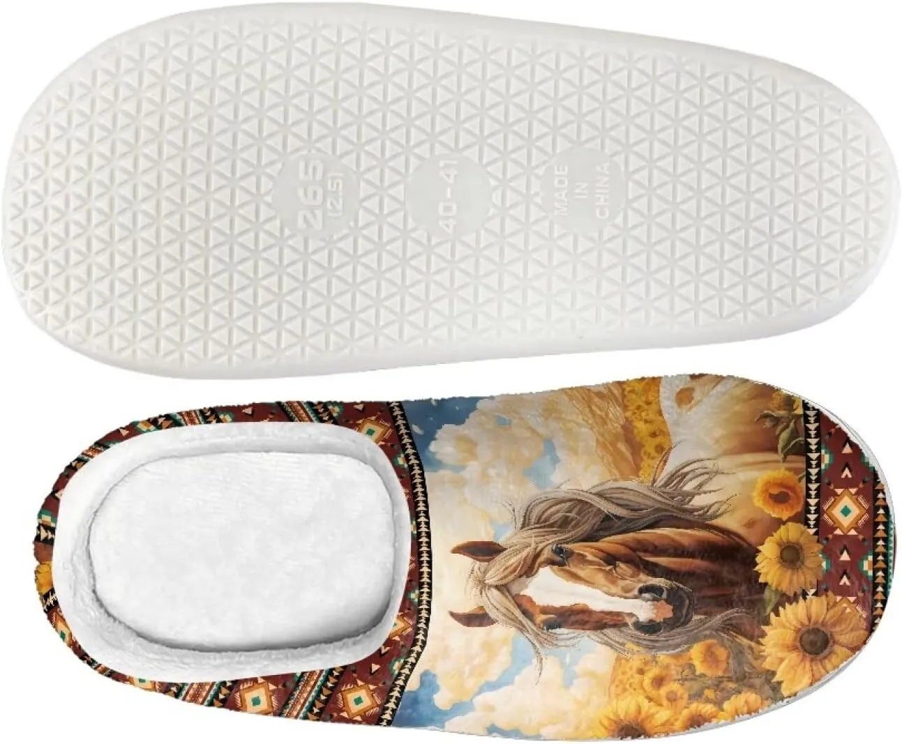 Warm House Slippers for Women, Fuzzy Fluffy Cotton-Blend Home Slippers Comfort Light Weight Cozy Home Slippers for Indoor And Outdoor Shoes
