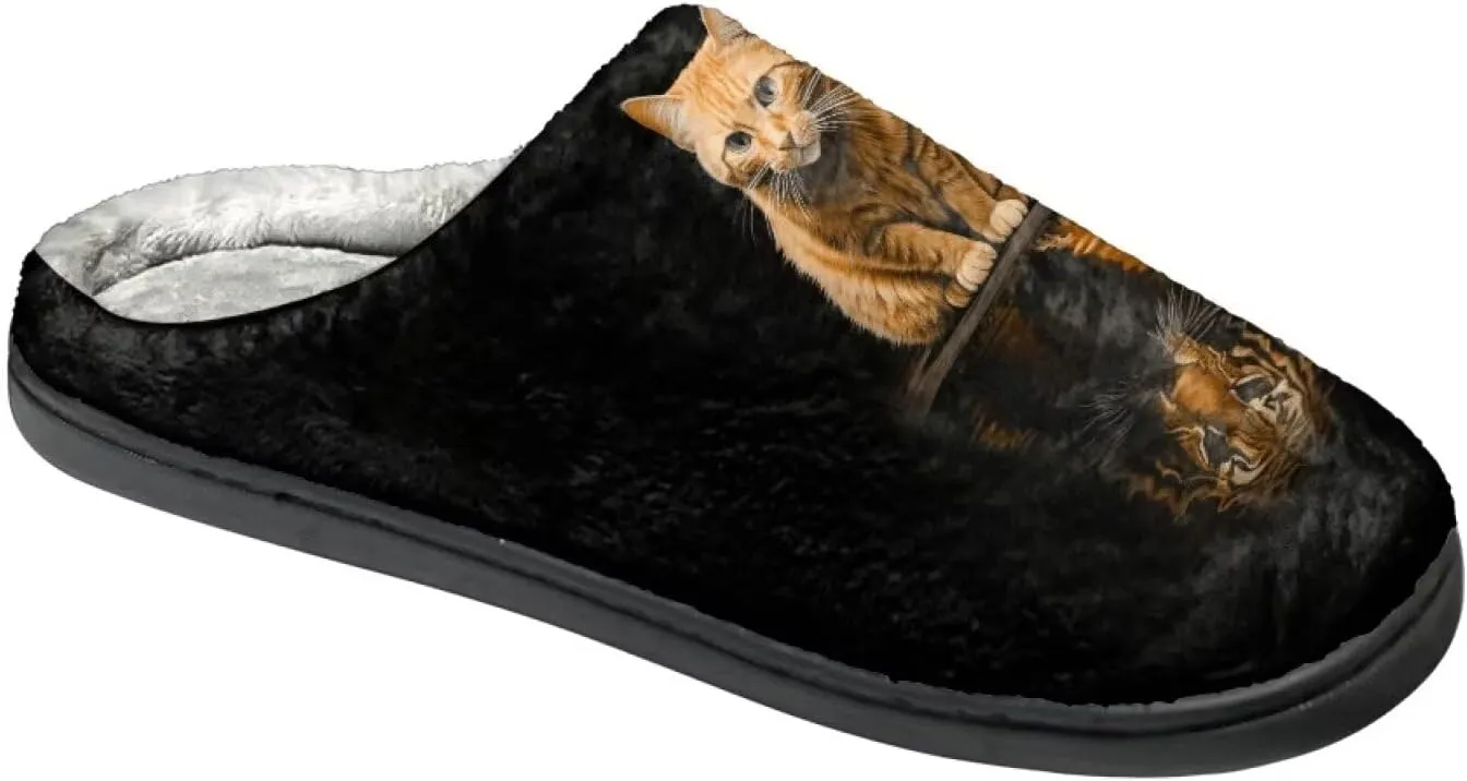 Warm House Slippers for Women, Fuzzy Fluffy Cotton-Blend Home Slippers Comfort Light Weight Cozy Home Slippers for Indoor And Outdoor Shoes