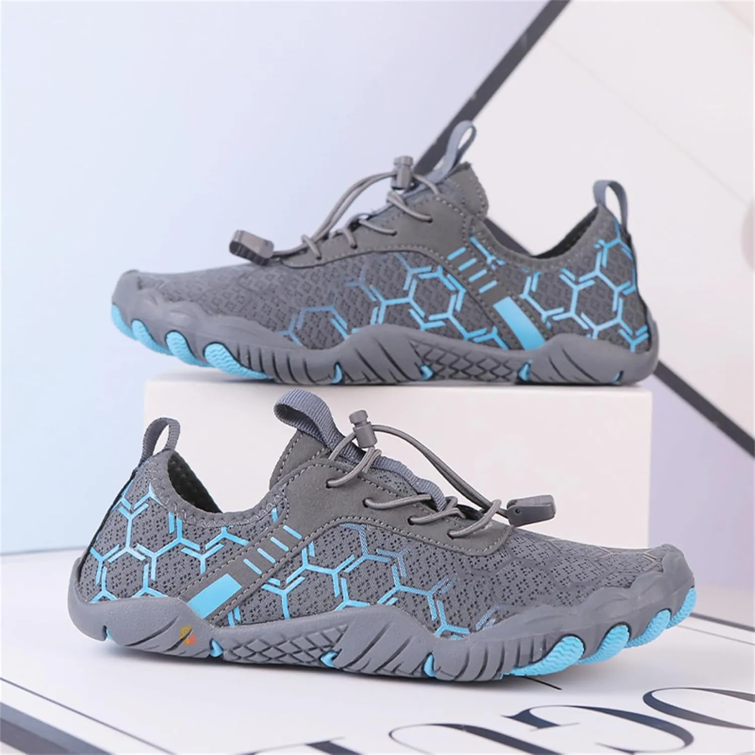 Water Shoes for Women Men Breathable Mesh Running Sneaker Adjustable Walking Footwear Outdoor Casual Sports Shoes