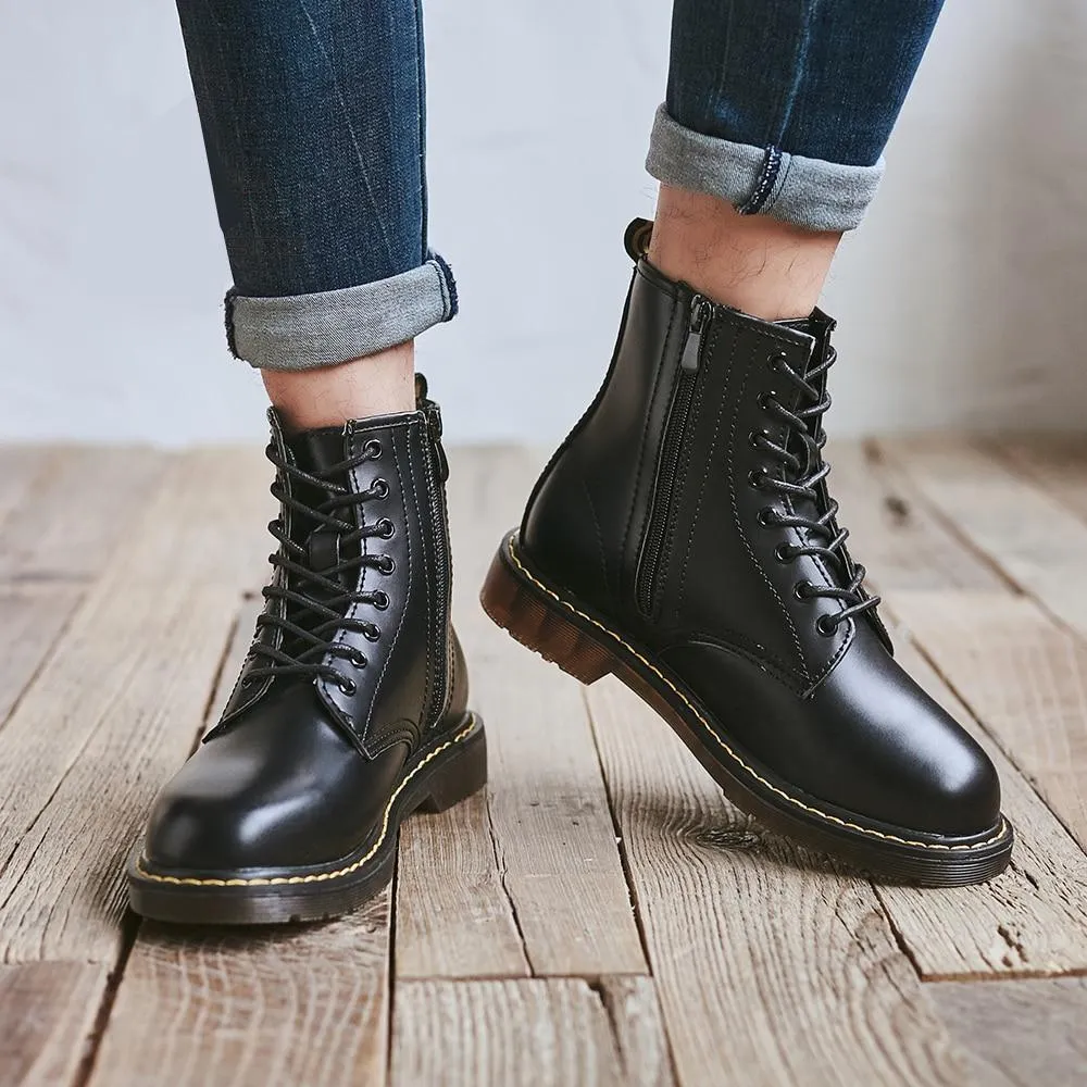 West Louis™ Casual Basic Zipper Boots