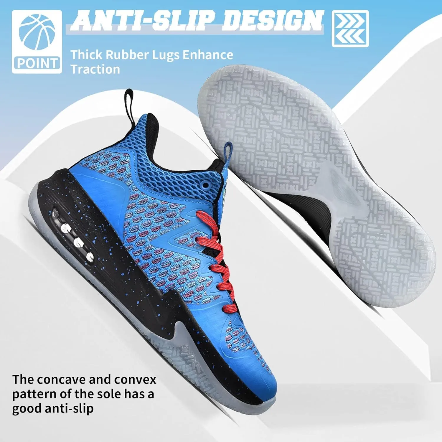 WETIKE Boys Girls Shoes - Kids Sneakers for Running, Basketball & Tennis - Non-Slip
