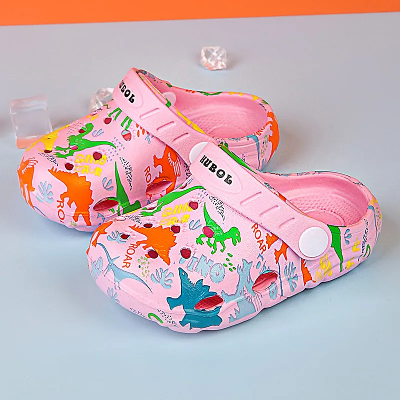 Wholesale Cartoon Dinosaur EVA Kids Slippers