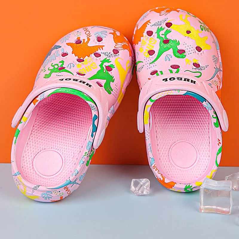 Wholesale Cartoon Dinosaur EVA Kids Slippers