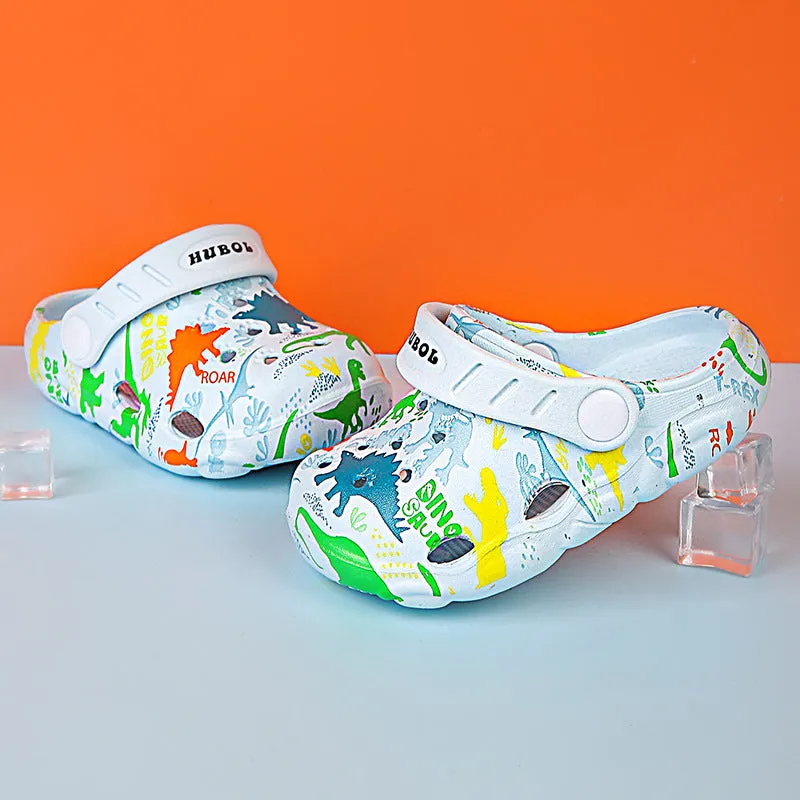 Wholesale Cartoon Dinosaur EVA Kids Slippers