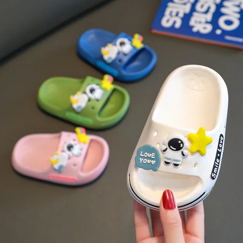 Wholesale Kids Indoor Non-slip Cool Slippers