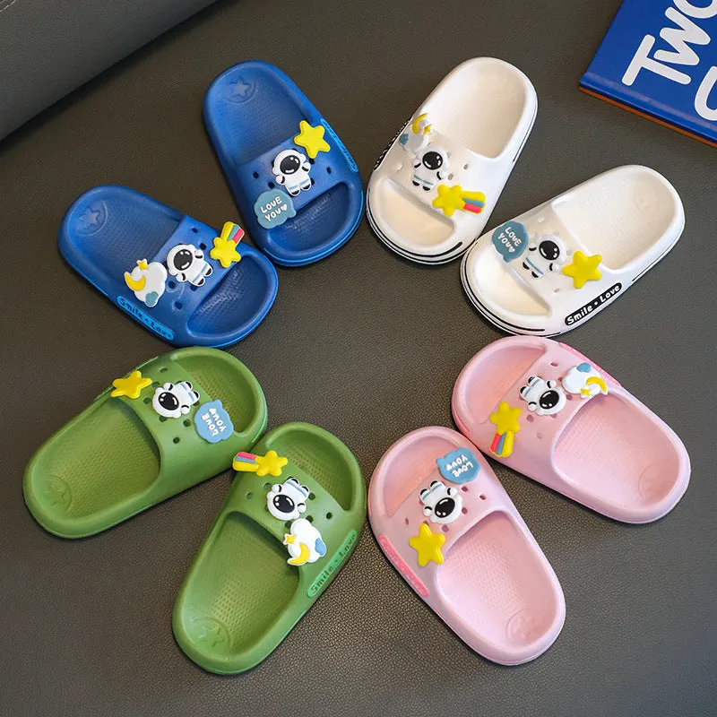 Wholesale Kids Indoor Non-slip Cool Slippers