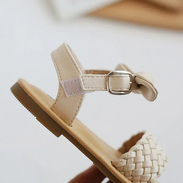 Wholesale Kids Woven Sandals Faux Leather Baby Supplies