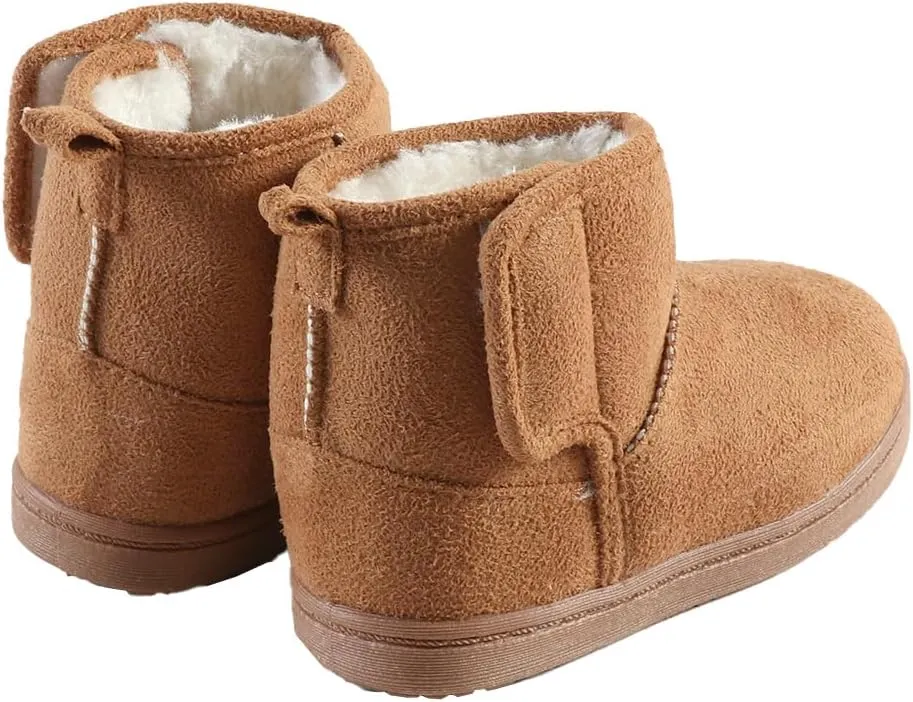 Winter Boots Non Slip Outdoor Shoes Kids Children Boys Girls Soft Warm Shoes Toddler Black Snow Boots