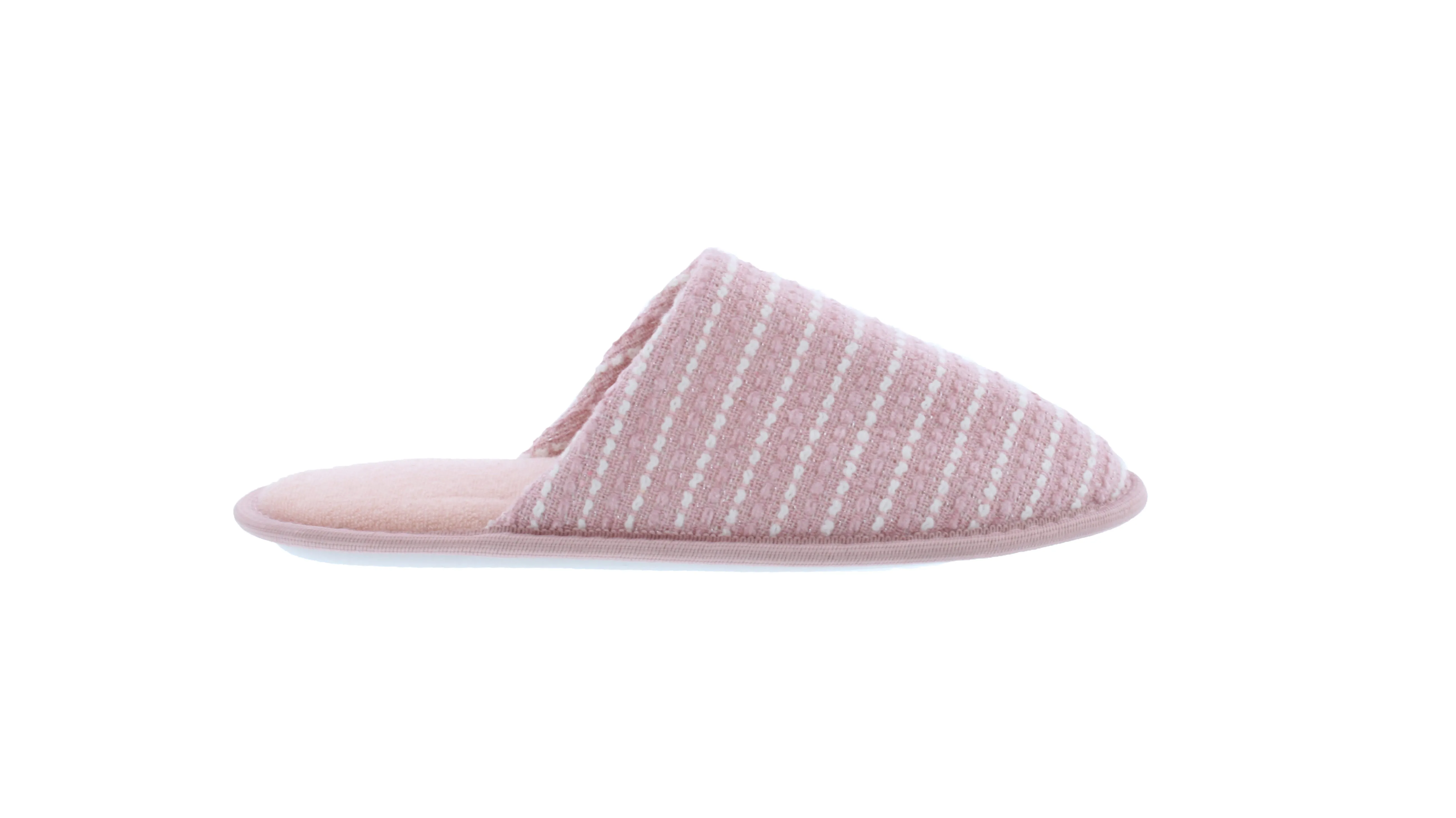 Women Closed Toe Stripe Print Slipper