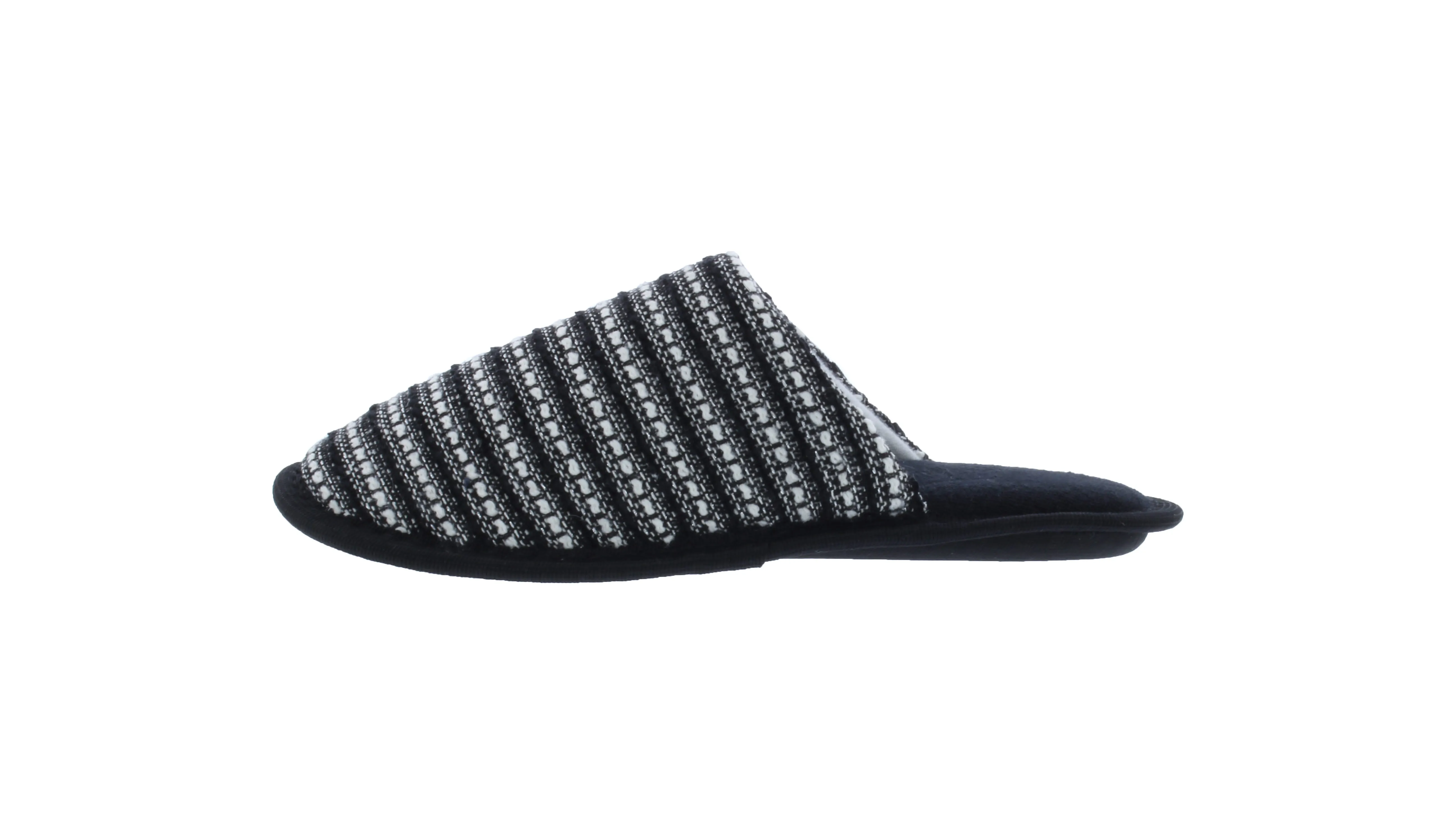 Women Closed Toe Stripe Print Slipper