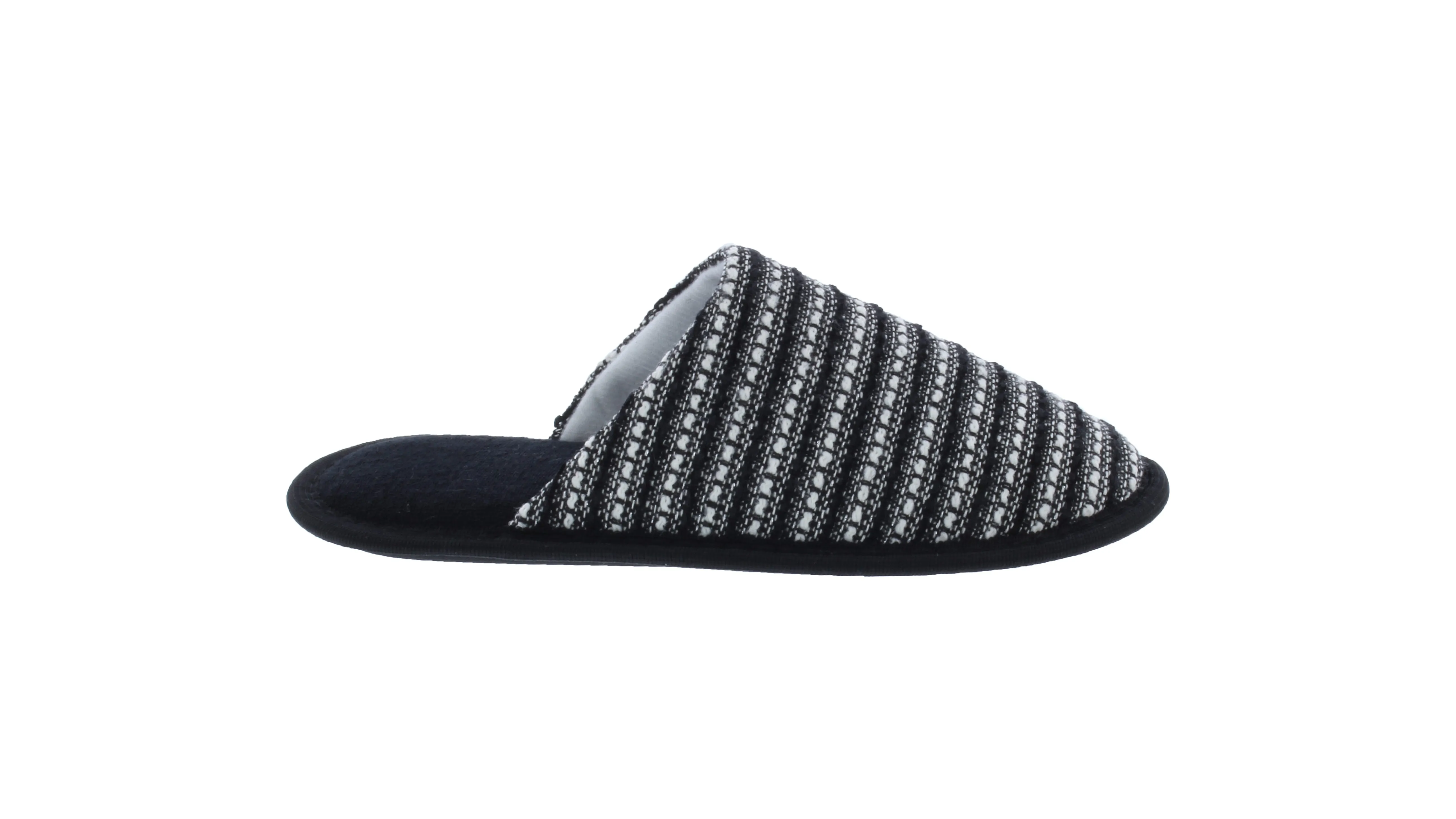 Women Closed Toe Stripe Print Slipper
