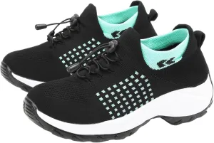 Women Walking Shoes Breathable Orthopedic Sneakers Comfortable Air Cushion Ortho Plantar Fasciitis Slip on Comfort Wear Ladies Walking Shoes Casual Athletic Workout Sneaker