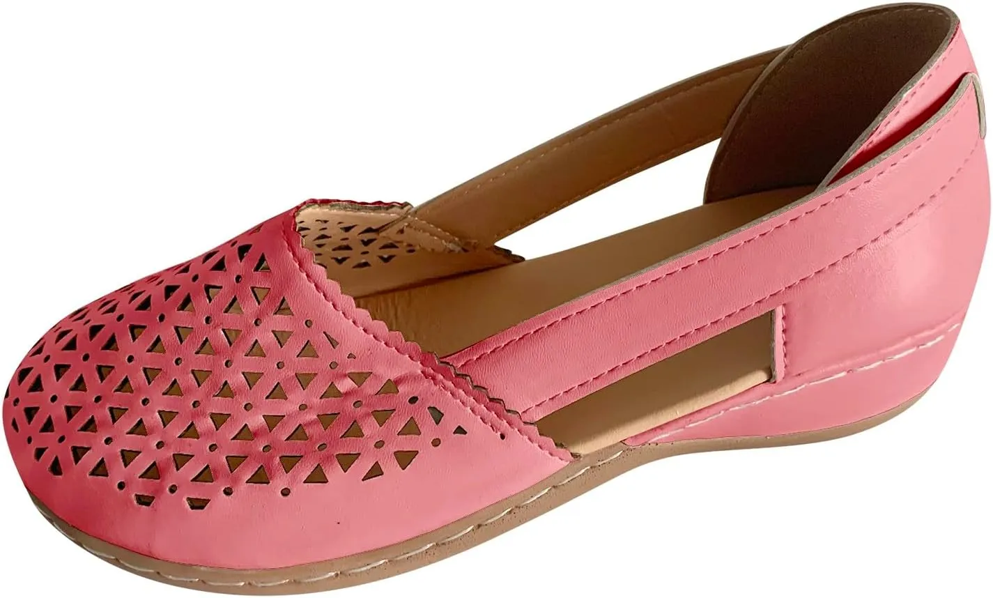 Women's Ballet Flat Comfortable Knit Dressy Flats Comfortable Dressy Ballet Flat Pointed Toe Leopard Flats