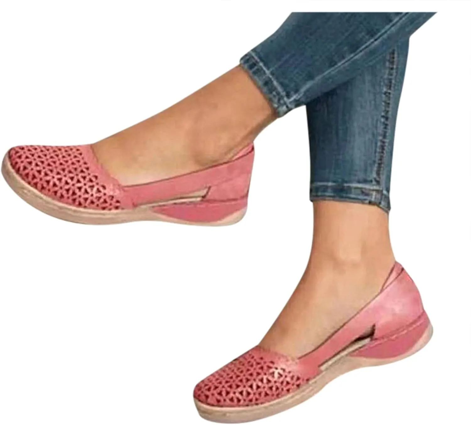 Women's Ballet Flat Comfortable Knit Dressy Flats Comfortable Dressy Ballet Flat Pointed Toe Leopard Flats