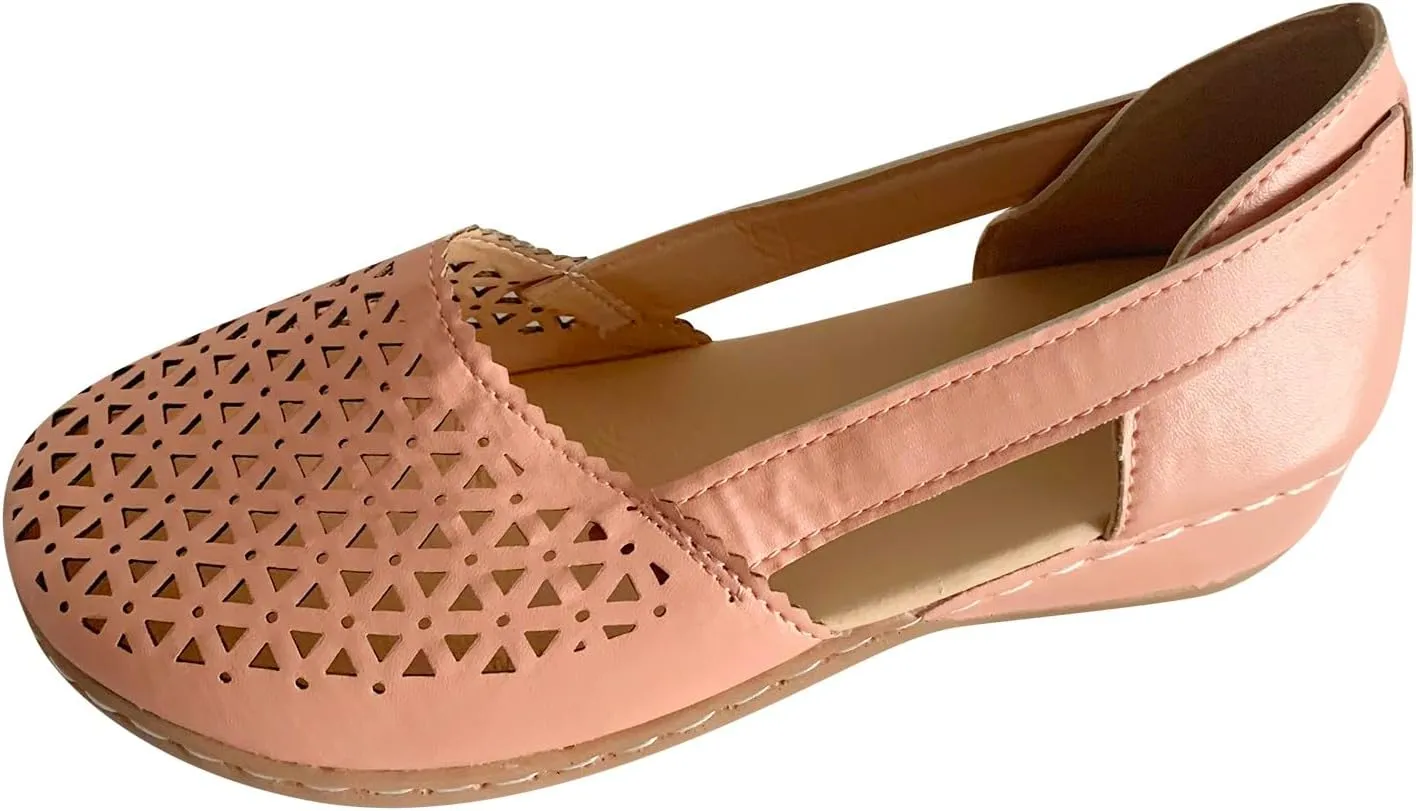 Women's Ballet Flat Comfortable Knit Dressy Flats Comfortable Dressy Ballet Flat Pointed Toe Leopard Flats