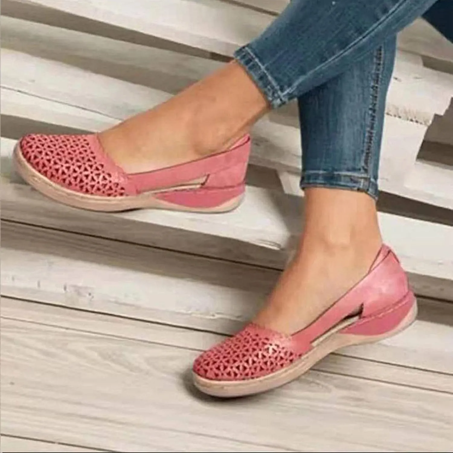 Women's Ballet Flat Comfortable Knit Dressy Flats Comfortable Dressy Ballet Flat Pointed Toe Leopard Flats