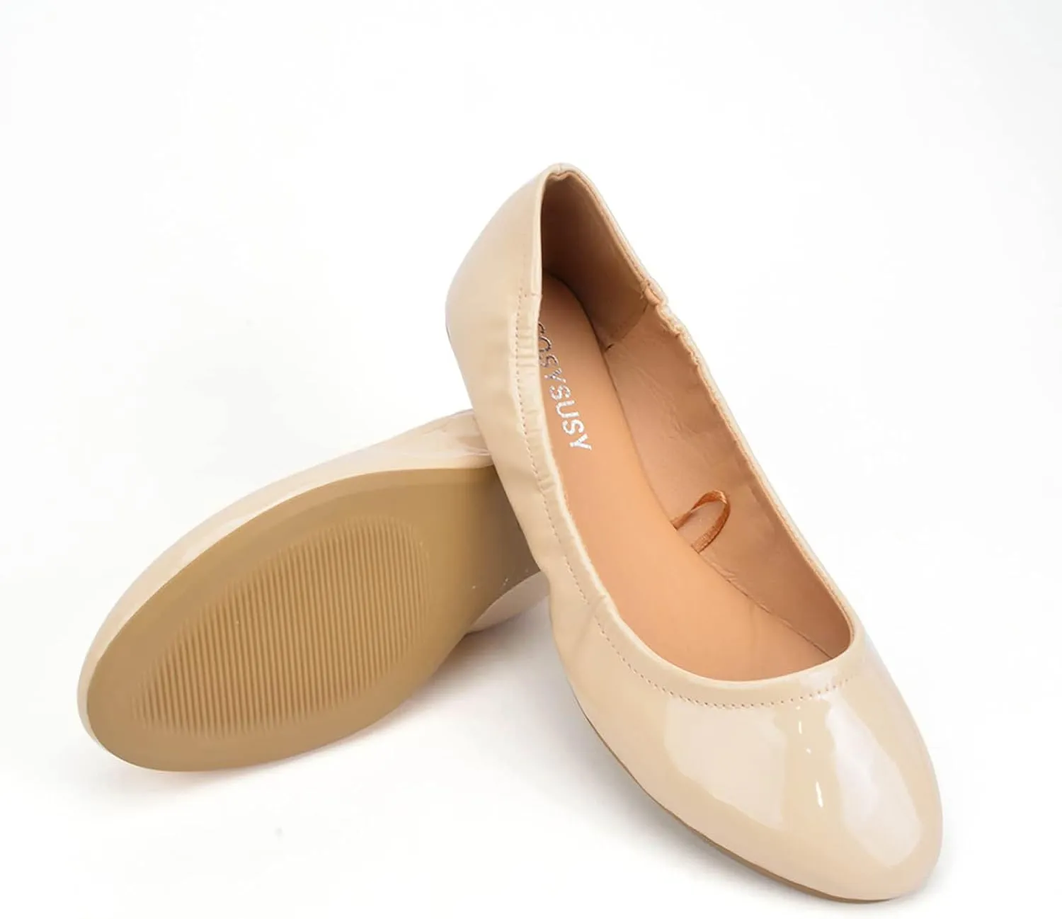 Women's Ballet Flat Flats with Breathable Eyelets Pointed Toe Casual Comfort Slip on Comfortable Walking Shoes