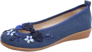 Women's Ballet Flat Women Comfortable Slip on Pointed Toe Casual Comfort Slip on Shoes for Woman Classic