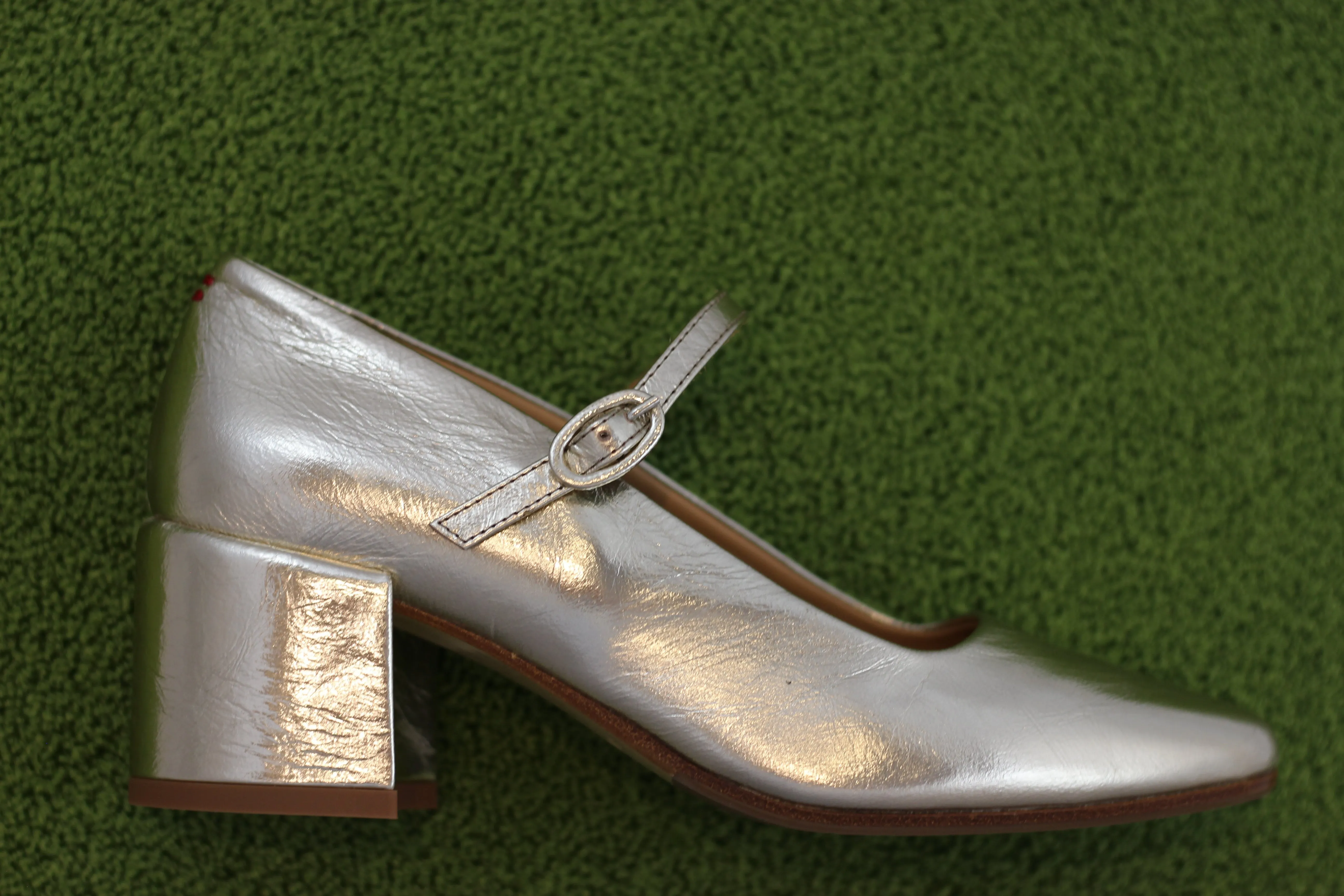 Women's Bart02 Mary Jane Pump - Platino Metallic Leather