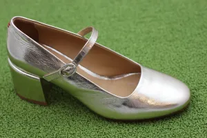 Women's Bart02 Mary Jane Pump - Platino Metallic Leather