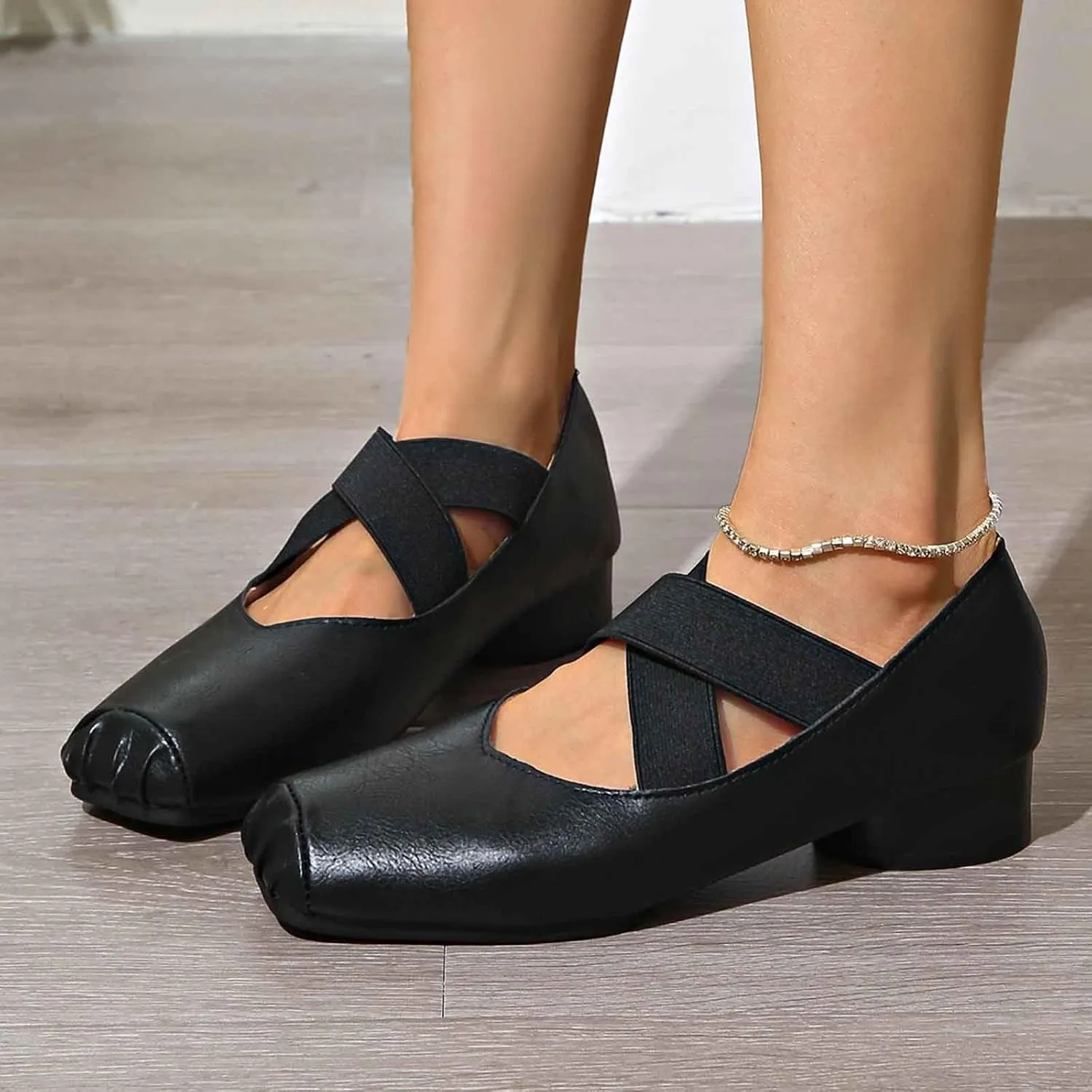 Women's Casual Slip On Shoes Closed Toe Comfortable Wedge Heel for Everyday Wear Versatile Outfits Stylish Walking Footwear