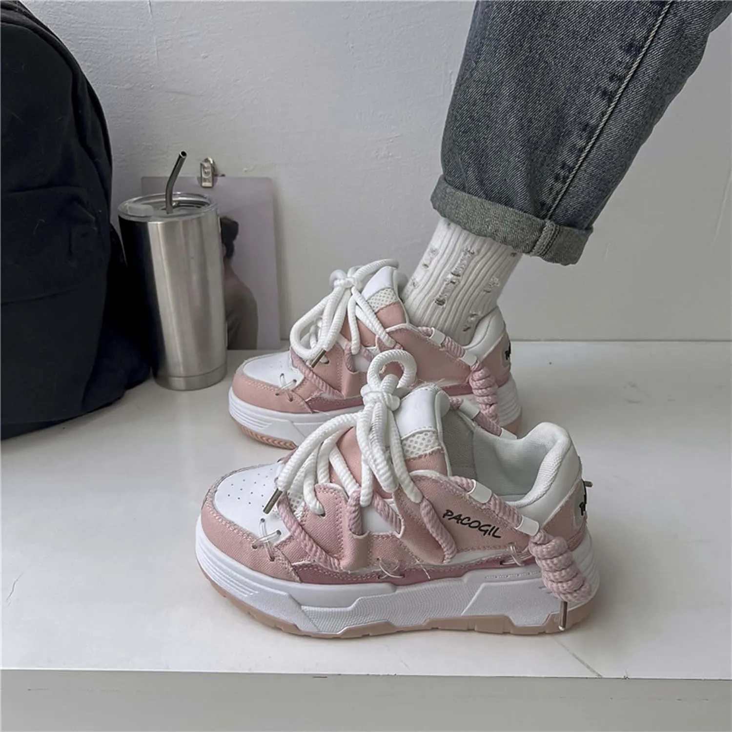 Women's Casual Summer Fashion Sports Shoes Student Running Shoes Youth Outdoor Walking Shoes