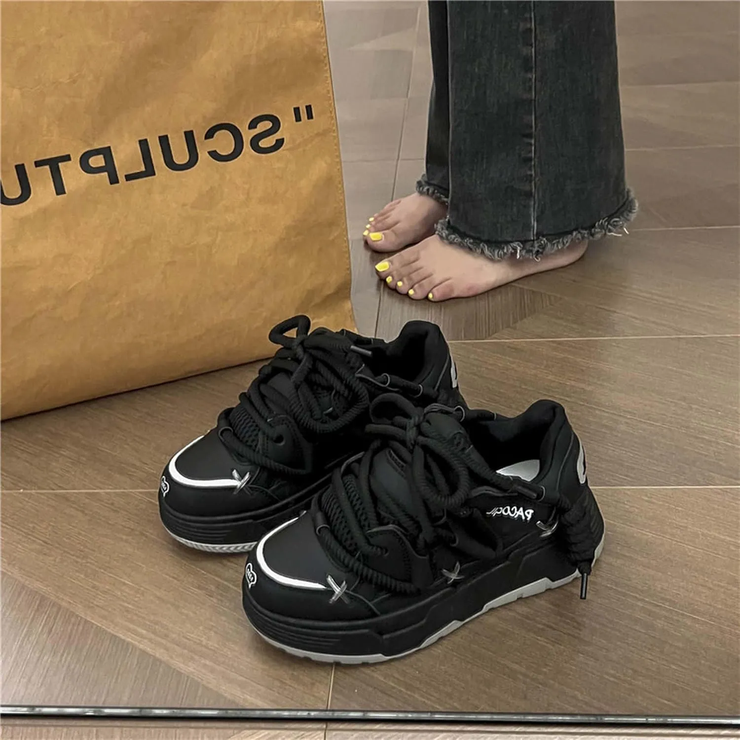 Women's Casual Summer Fashion Sports Shoes Student Running Shoes Youth Outdoor Walking Shoes