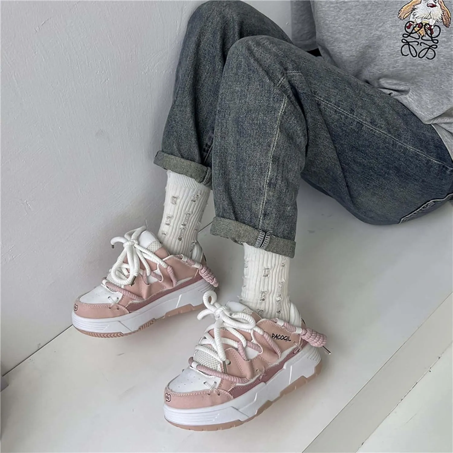 Women's Casual Summer Fashion Sports Shoes Student Running Shoes Youth Outdoor Walking Shoes